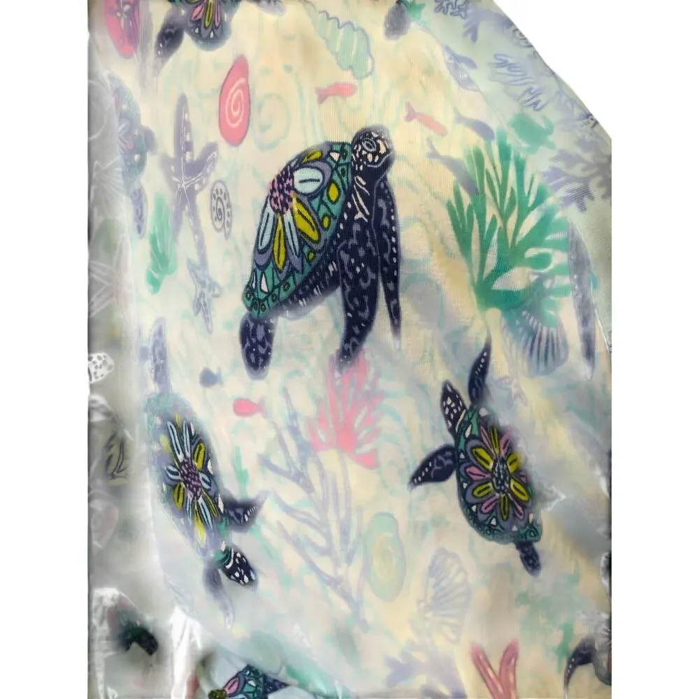 Vera  bradley nwt Turtle Dream knit cotton spandex blend robe Sm/ med